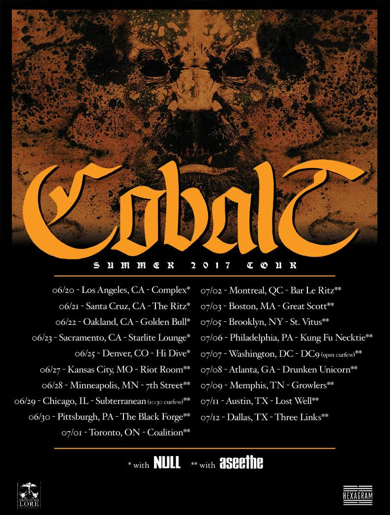 Cobalt Tour Poster